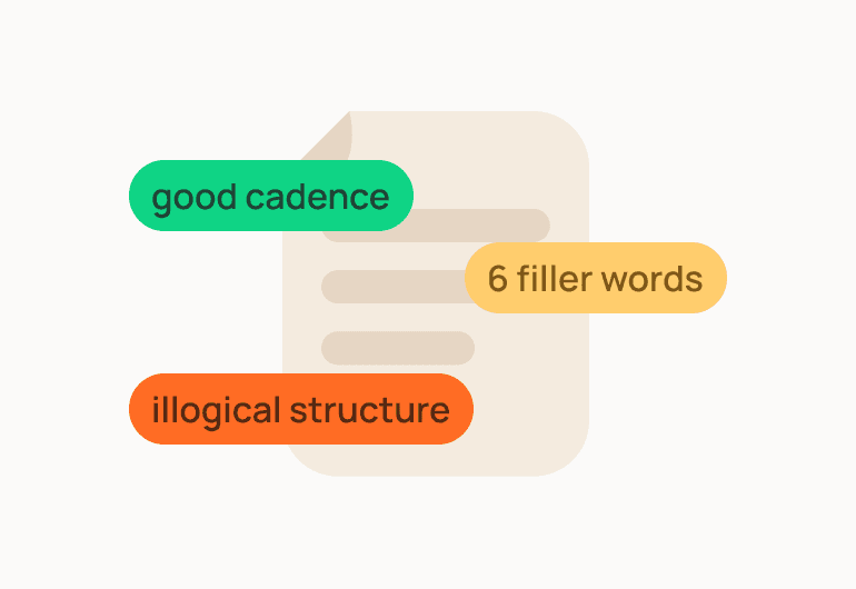 AI-powered speech analysis