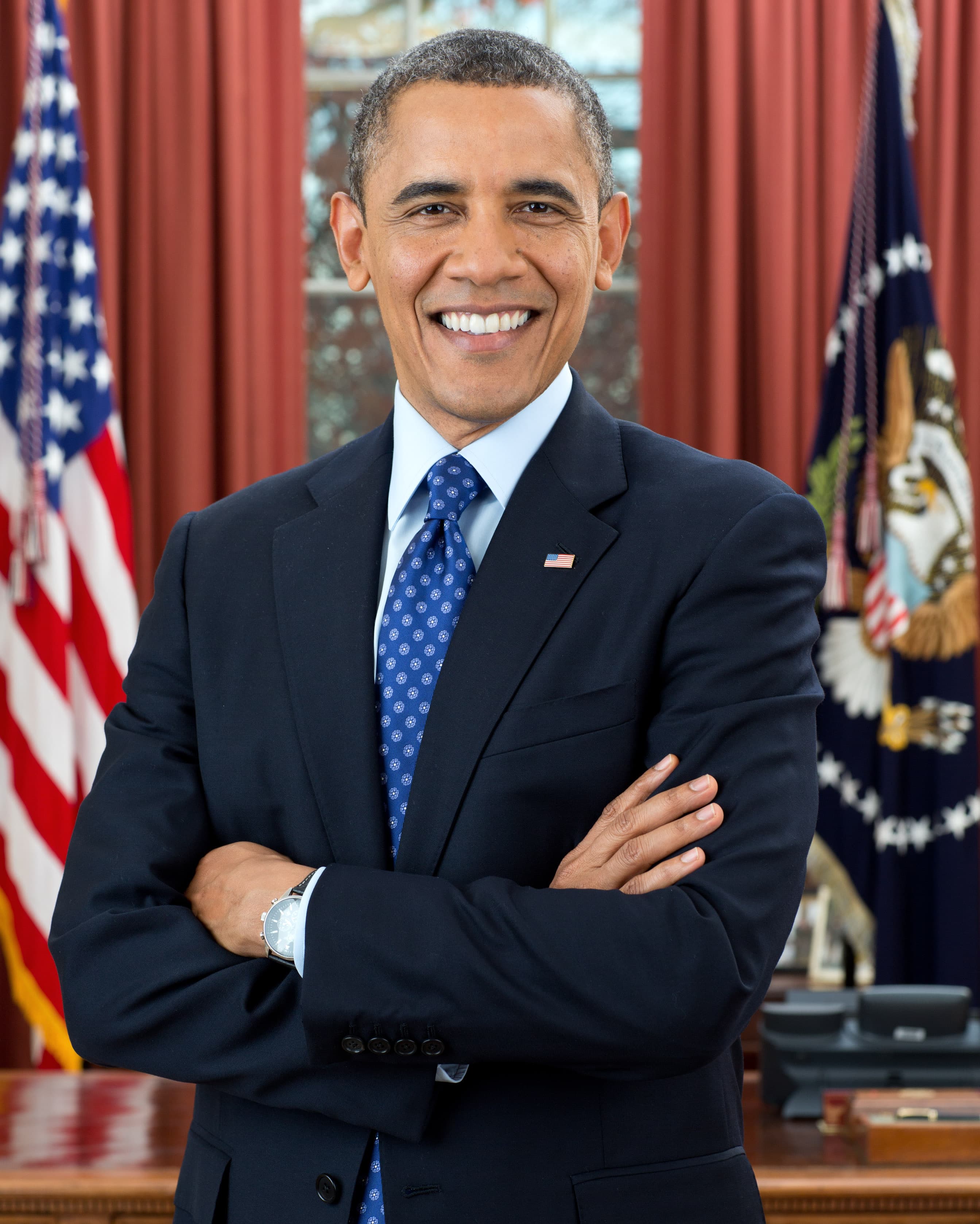 Portrait of Barack Obama
